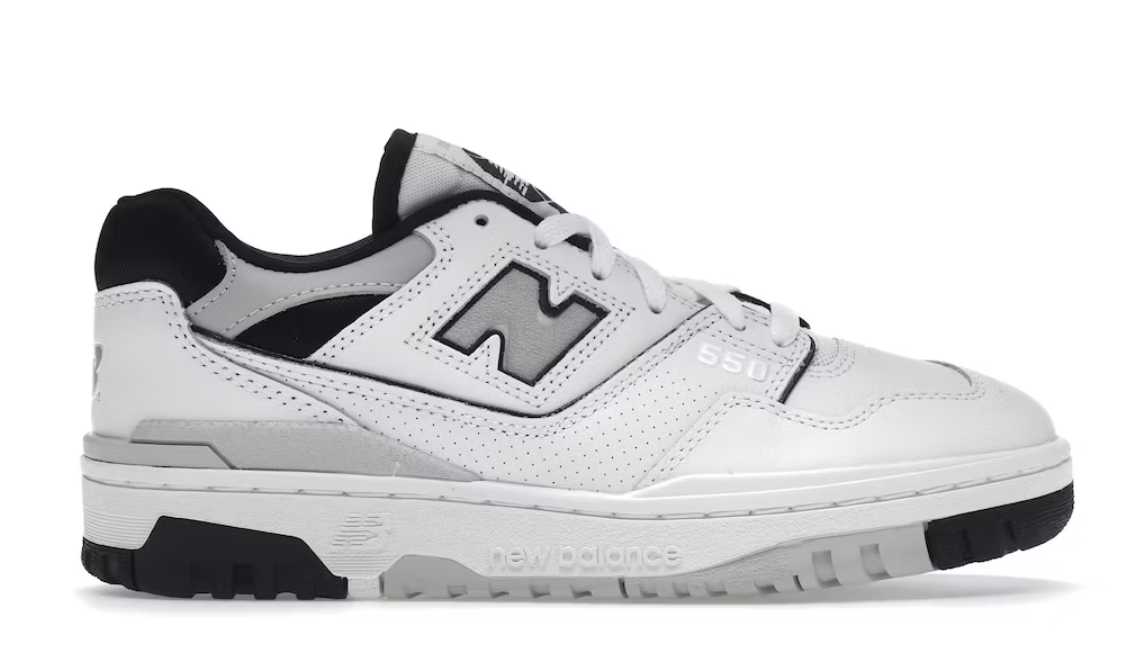 new balance 550 white black gray (women's)