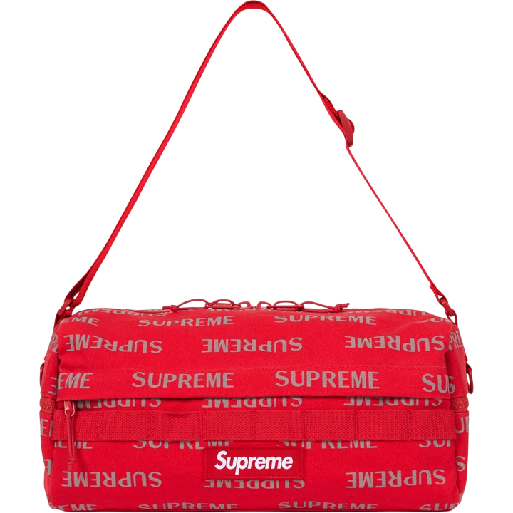 Supreme 3M Reflective Repeat Shoulder Bag Red