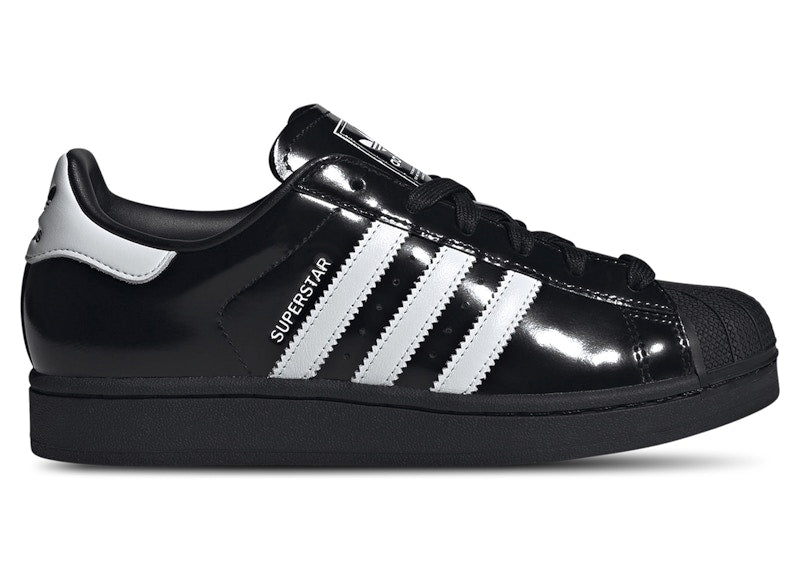 adidas Superstar II Black White Patent (Women's)
