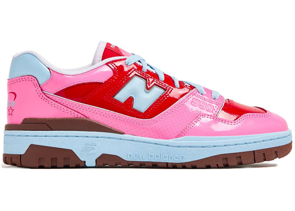 new balance 550 y2k patent leather pack red pink