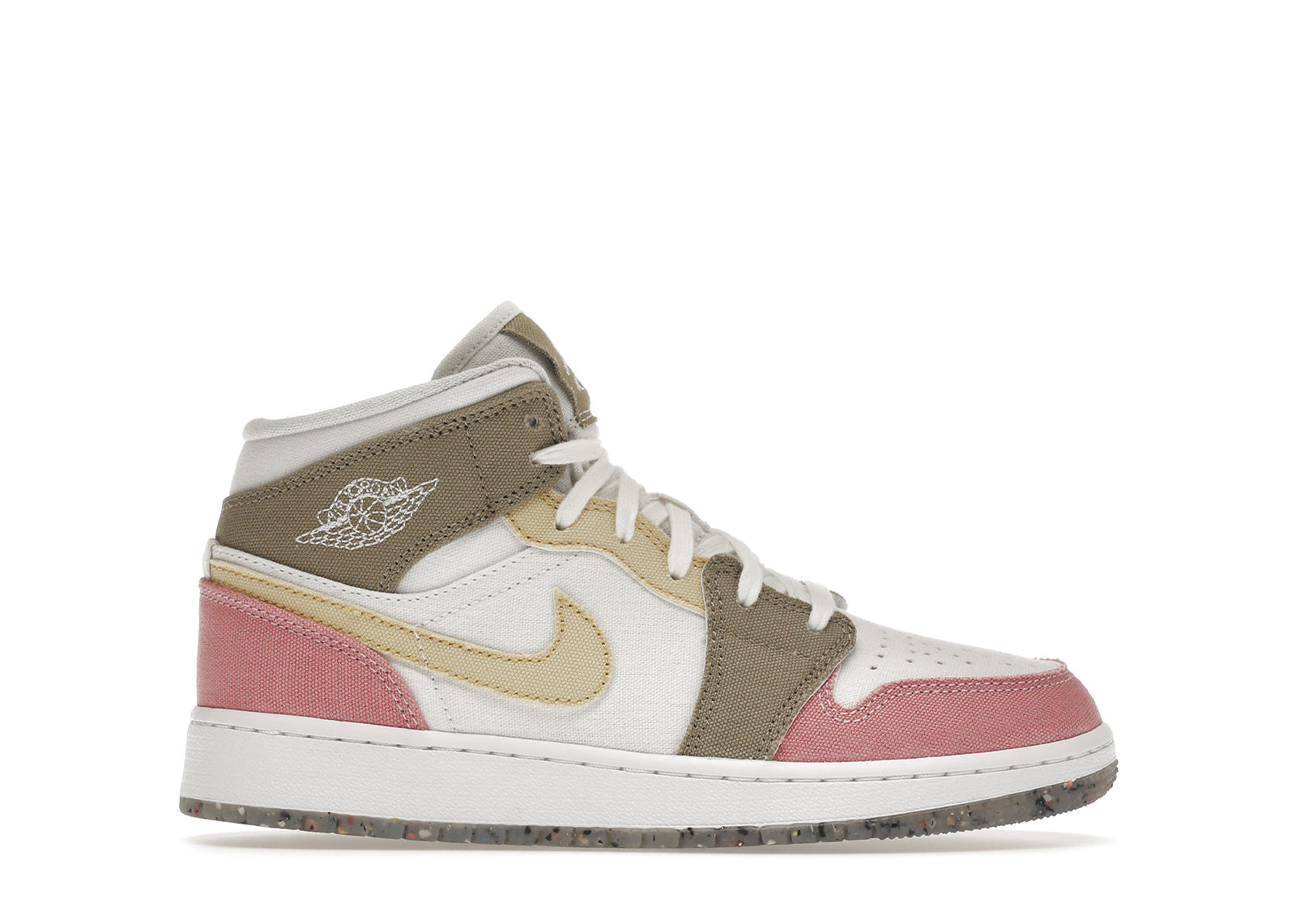 jordan 1 mid se pastel vivid green grind (gs) (Special)