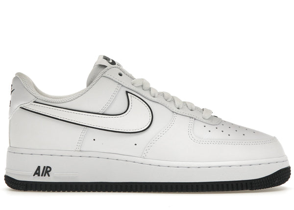 nike air force 1 '07 low white black outline swoosh