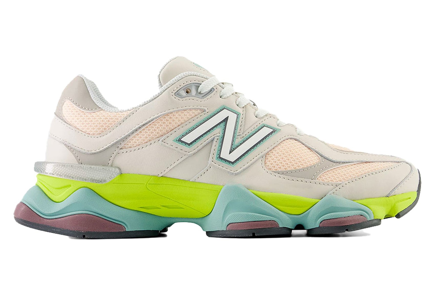 new balance 9060 moonbeam vintage rose lime