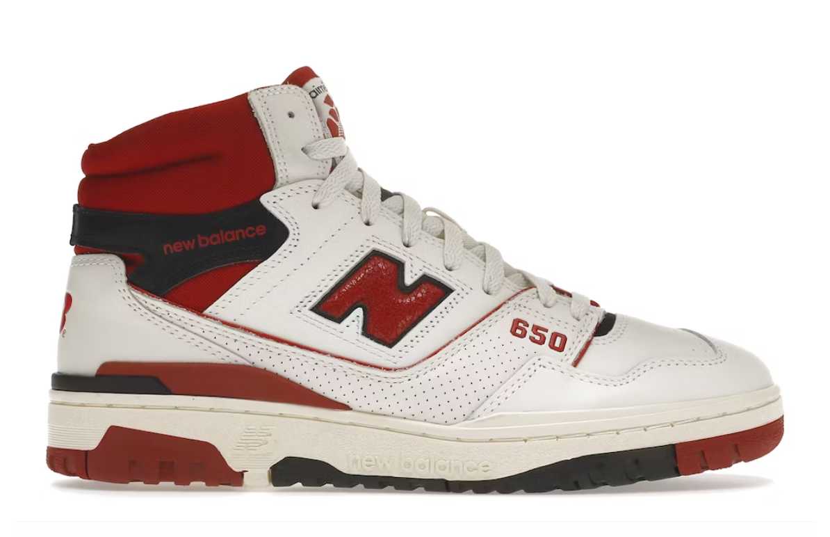 new balance 650r white red