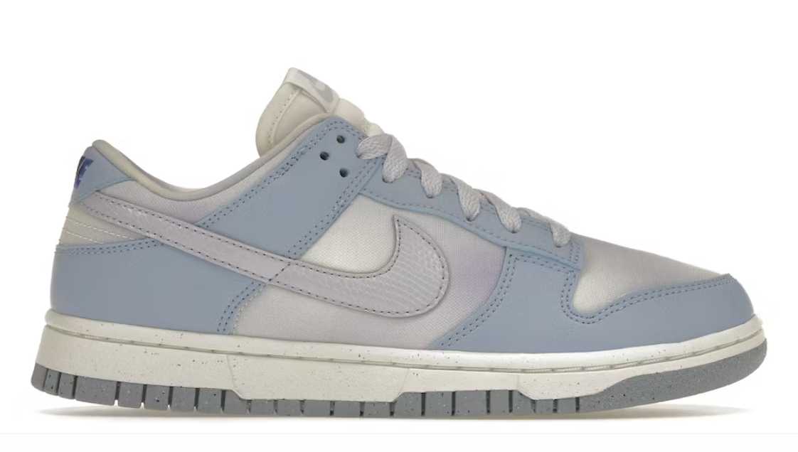 nike dunk low blue airbrush canvas (women's)