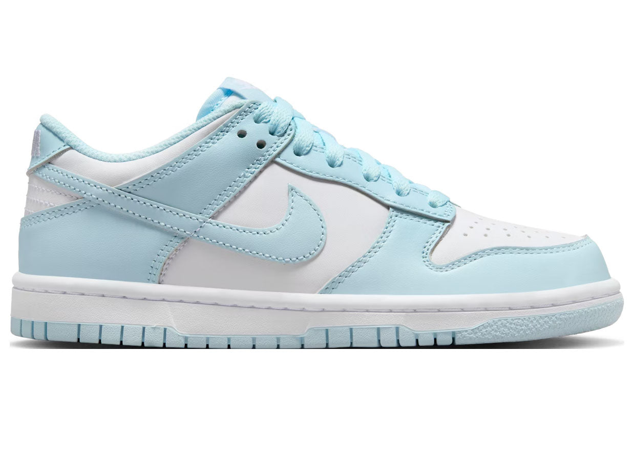 nike dunk low white glacier blue (gs)