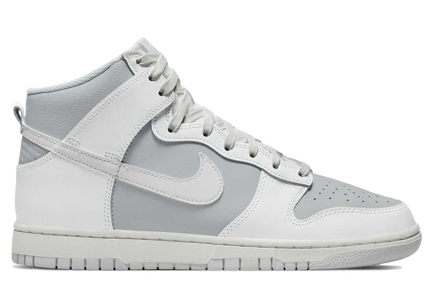 nike dunk high summit white pure platinum