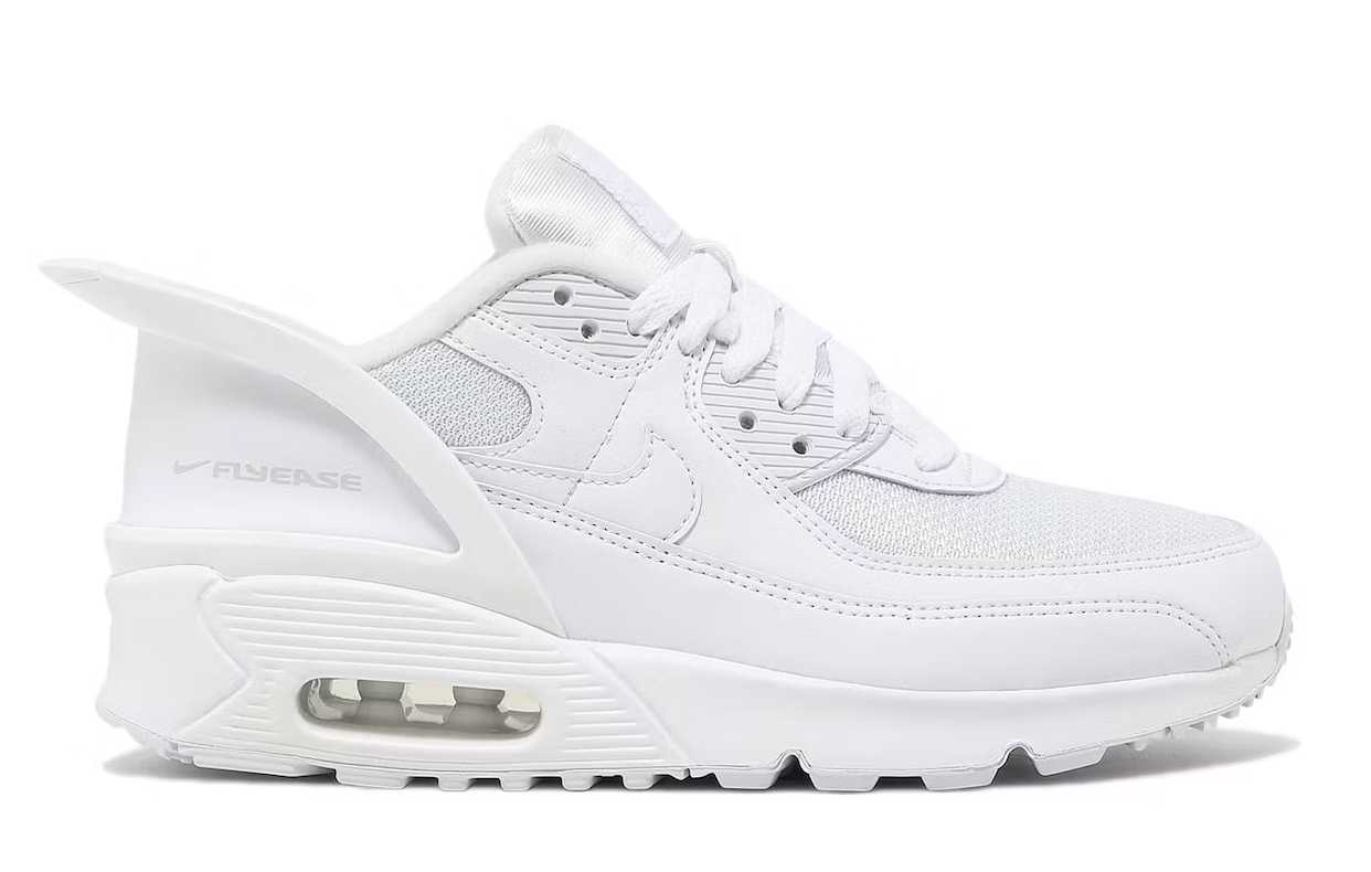 nike air max 90 flyease white (gs)