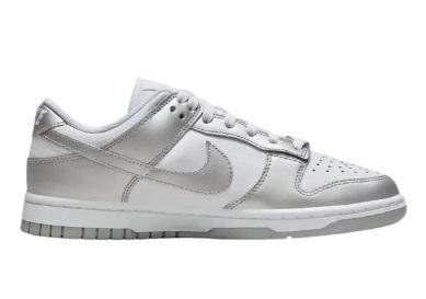 WMNS NIKE DUNK LOW METALLIC SILVER