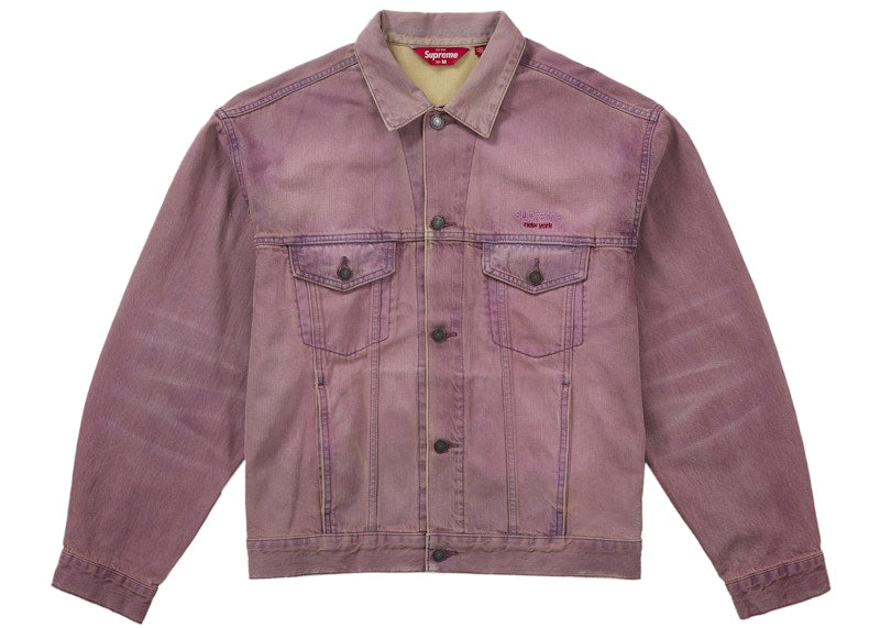 ジャケット・アウター Supreme Denim Trucker Jacket Purple Supreme Denim Trucker Jacket (Ss26) Overdyed Purple