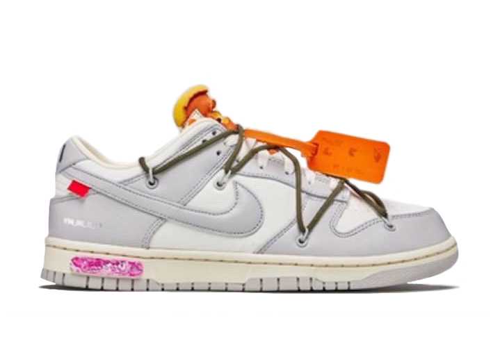 nike dunk low off-white lot 22