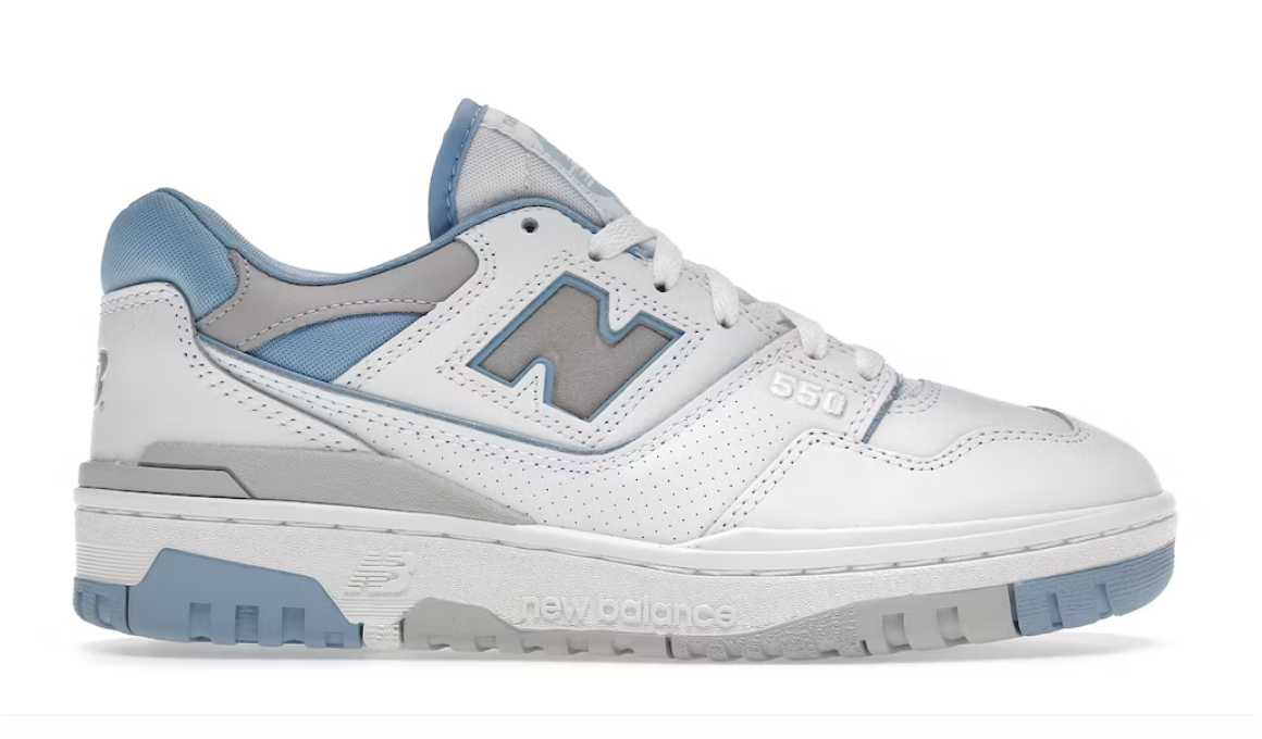 new balance 550 white university blue (women's)