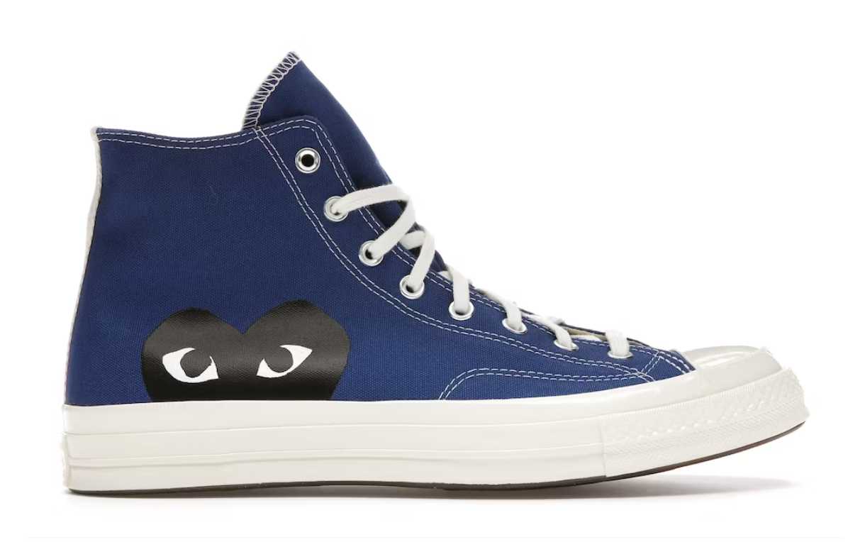 converse chuck taylor all-star 70 hi comme des garcons play blue