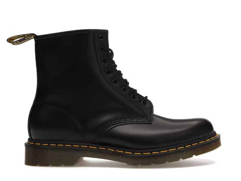 dr. martens 1460 smooth leather lace up boot black