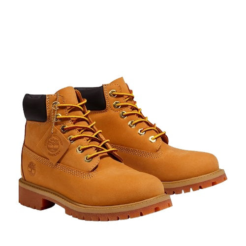 Timberland Premium 6 in Waterproof Boot Wheat Nubuck Kids