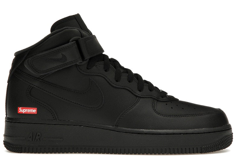 nike air force 1 mid supreme black