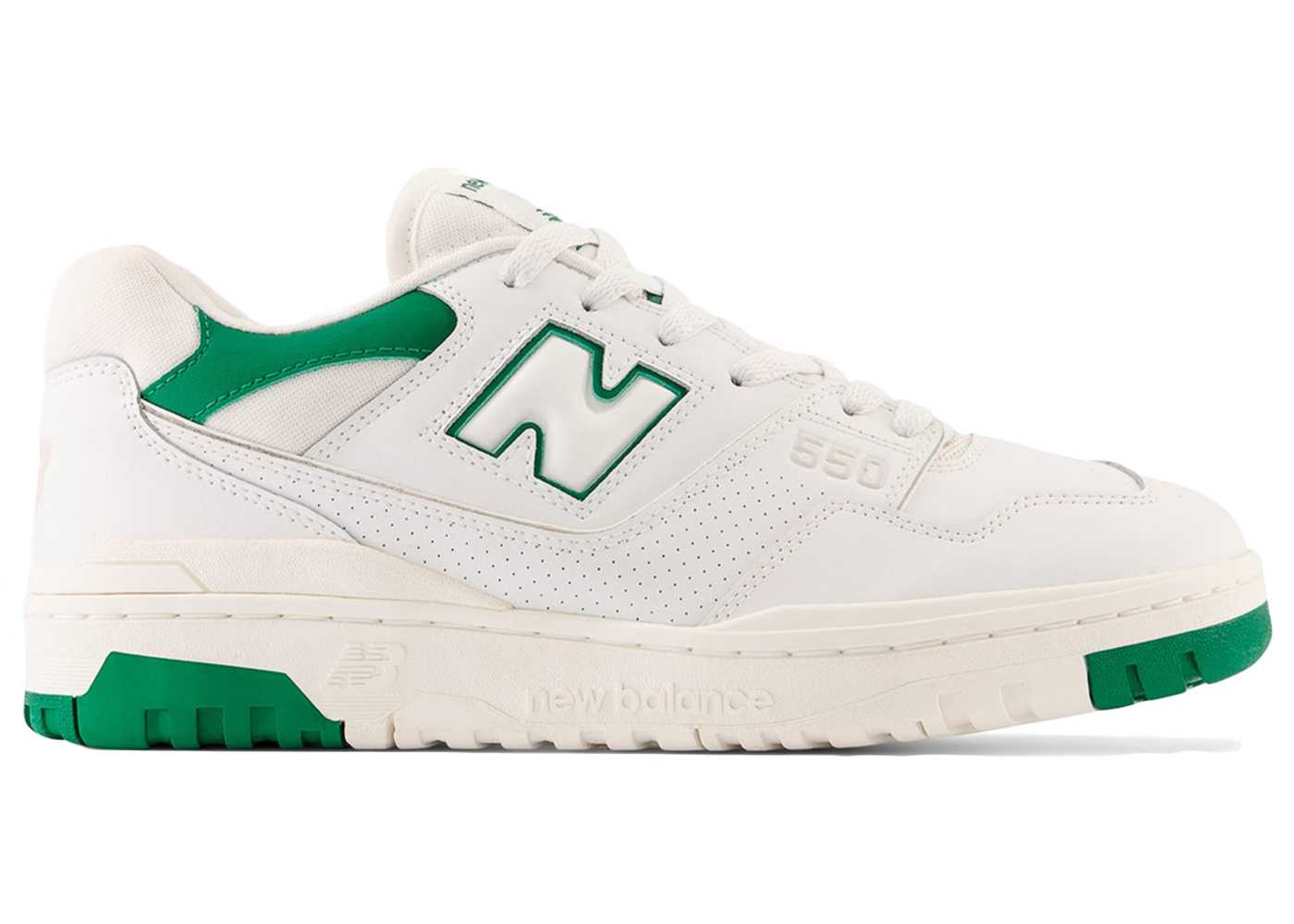 new balance 550 white classic green