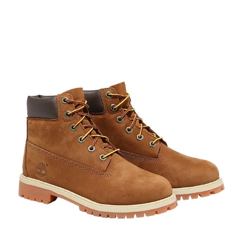 Timberland Premium 6 in Lace Waterproof Brown (GS)