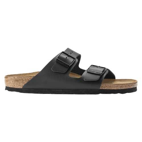 BIRKENSTOCK ARIZONA BS BLACK PELLE VERA PIANTA STRETTA