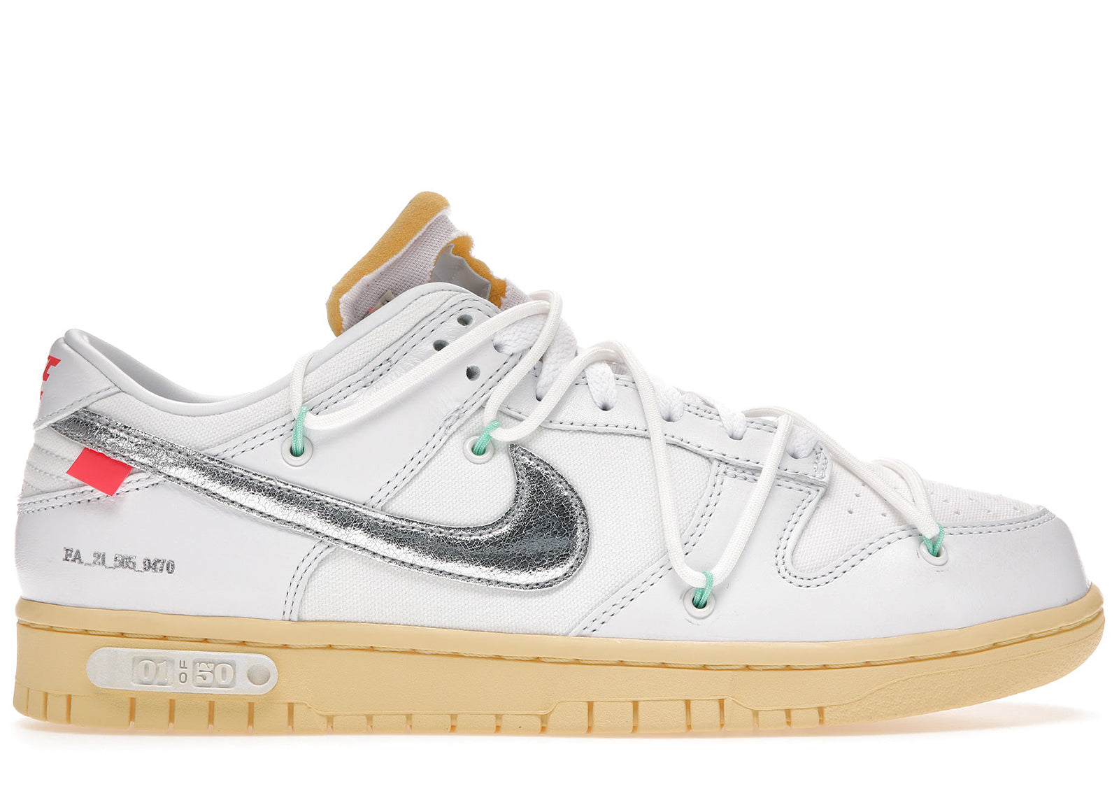 nike dunk low off-white lot 1