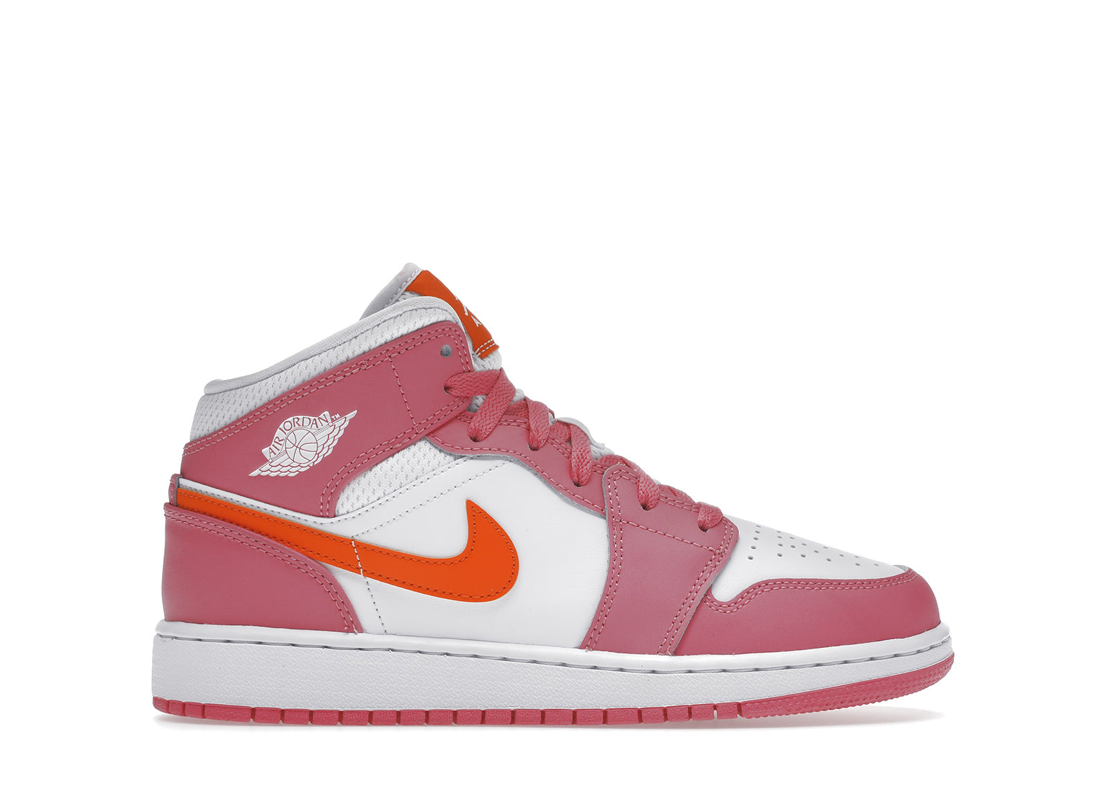 jordan 1 mid pinksicle safety orange (gs)