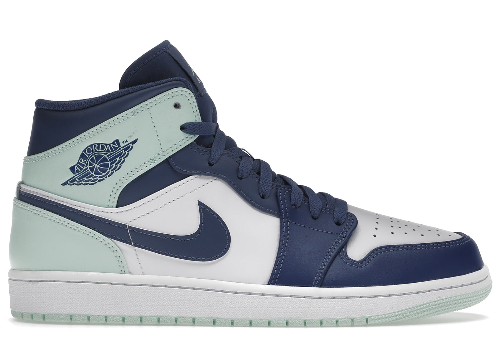 jordan 1 mid mystic navy mint foam