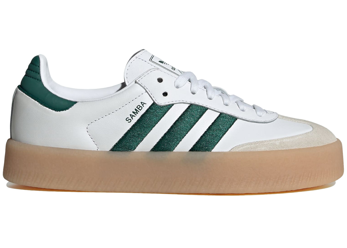 adidas sambae white collegiate green gum