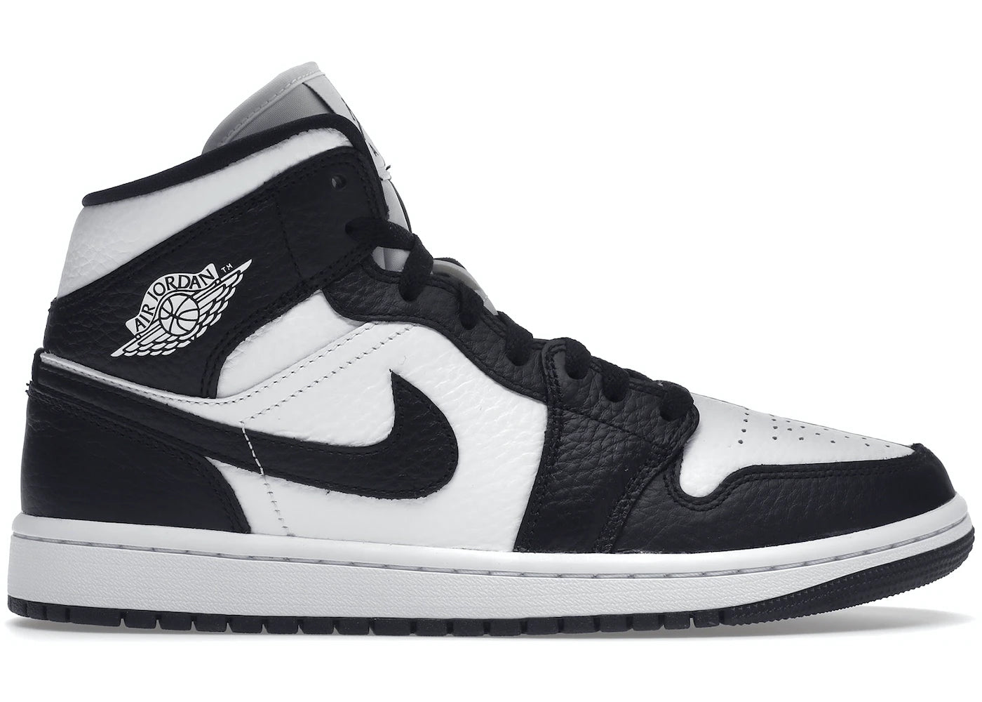 jordan 1 mid split black white (w)