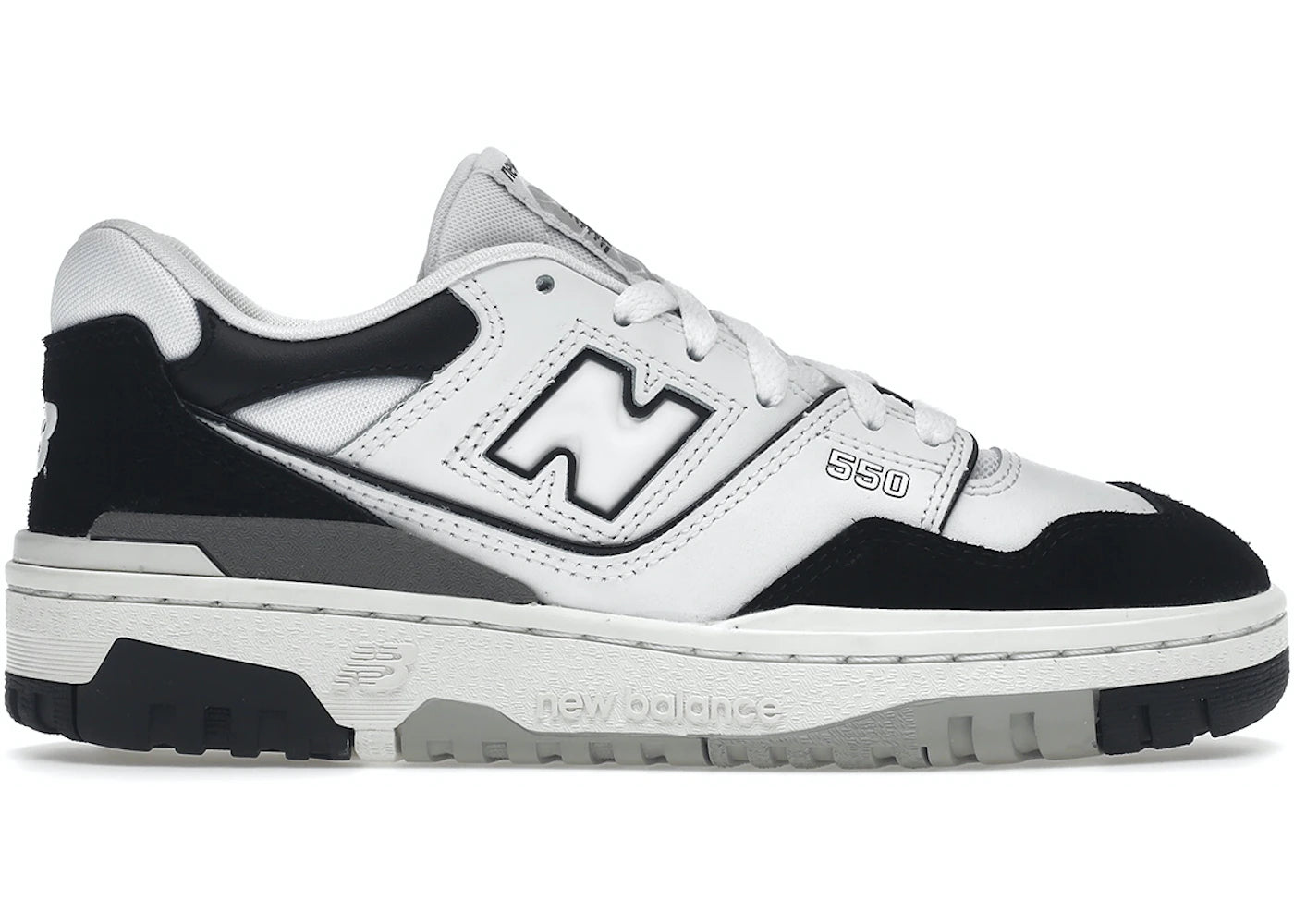 new balance 550 white black rain cloud (gs)