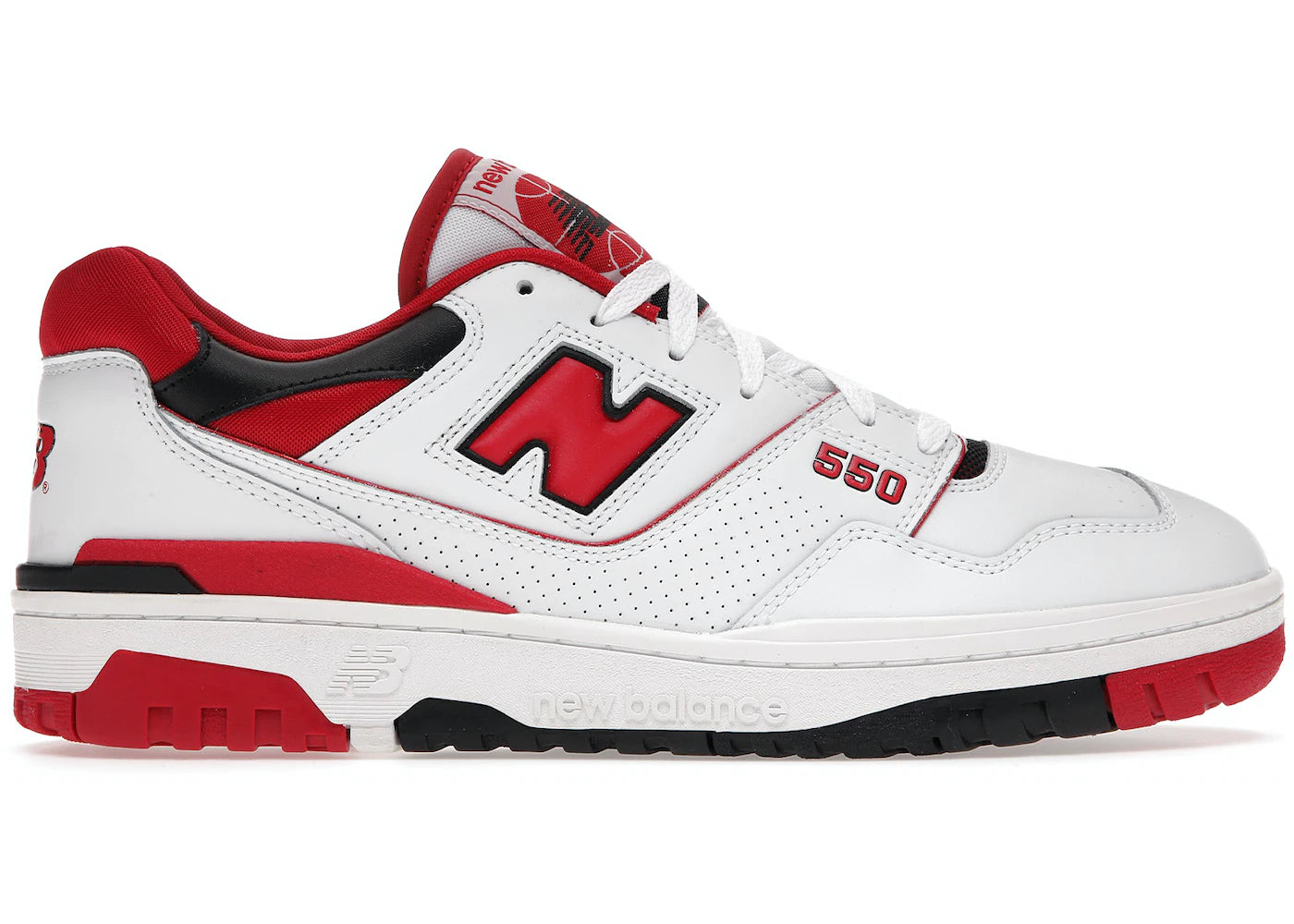 new balance 550 white red