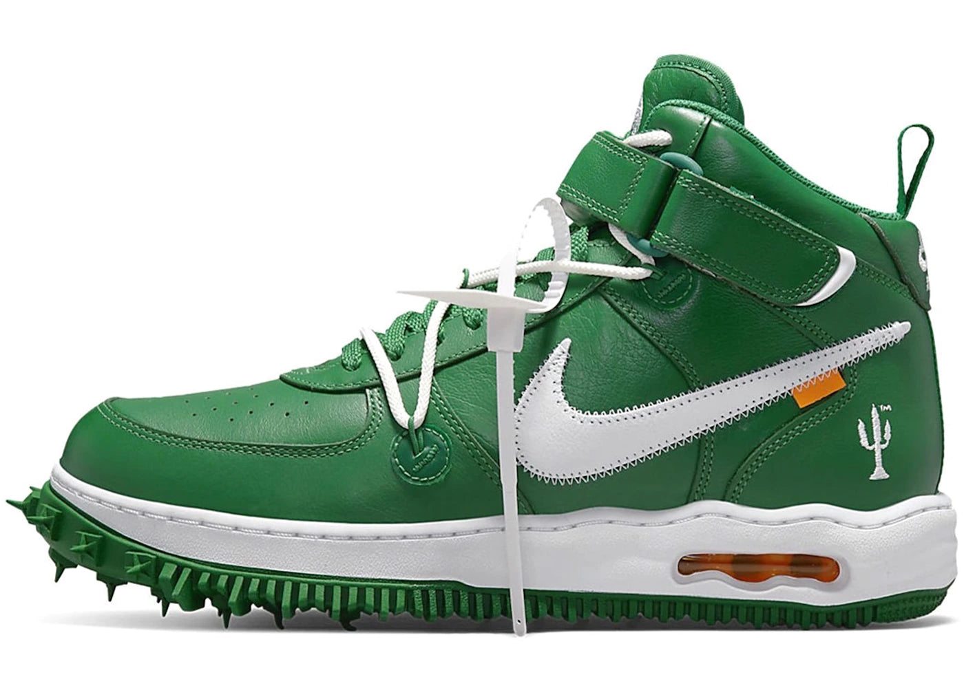 nike air force 1 mid off-white pine green