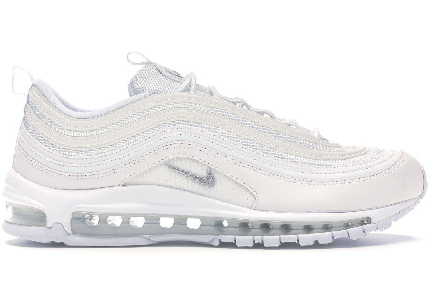 nike air max 97 triple white wolf grey