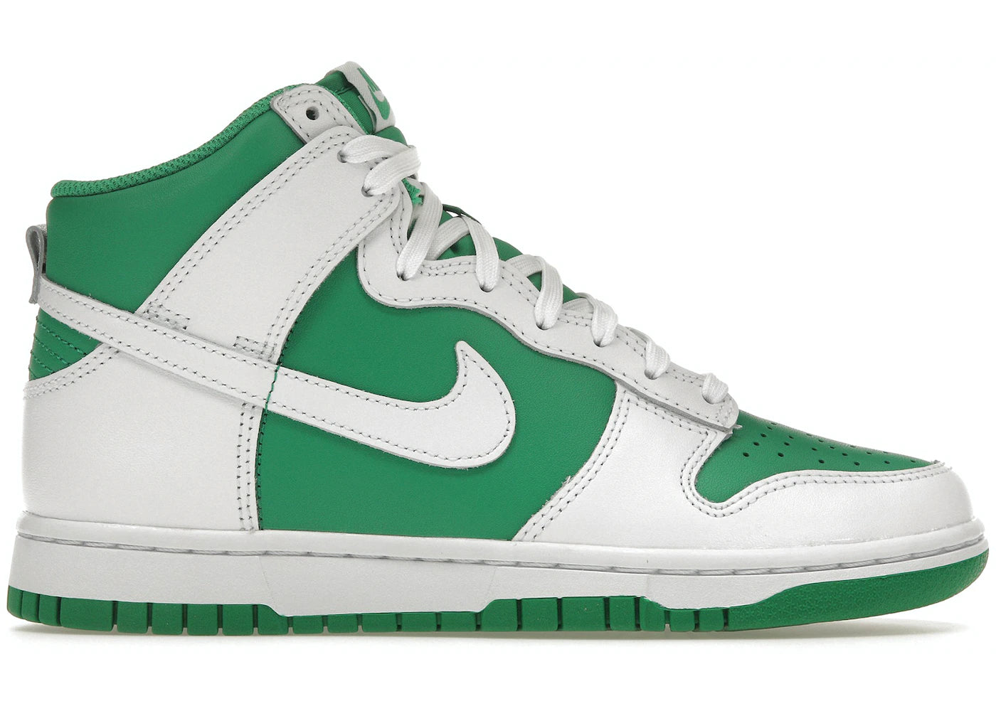 nike dunk high stadium green white