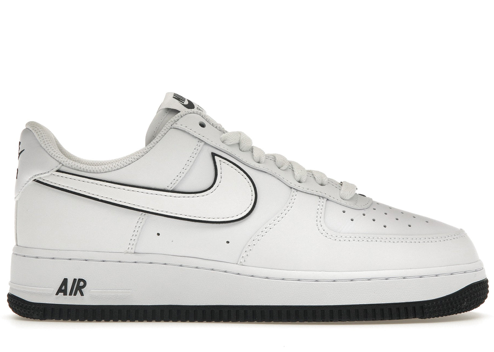 nike air force 1 '07 low white black outline swoosh – OneStreet